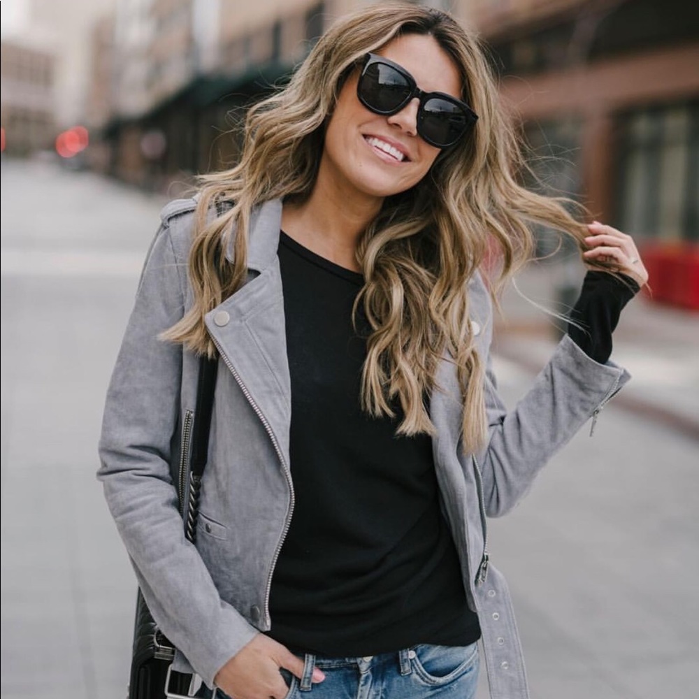 BLANK NYC SUEDE MOTO JACKET